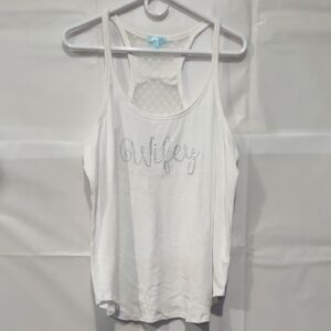 Betsey Johnson Gray Sleeveless Cut Out Tank Top